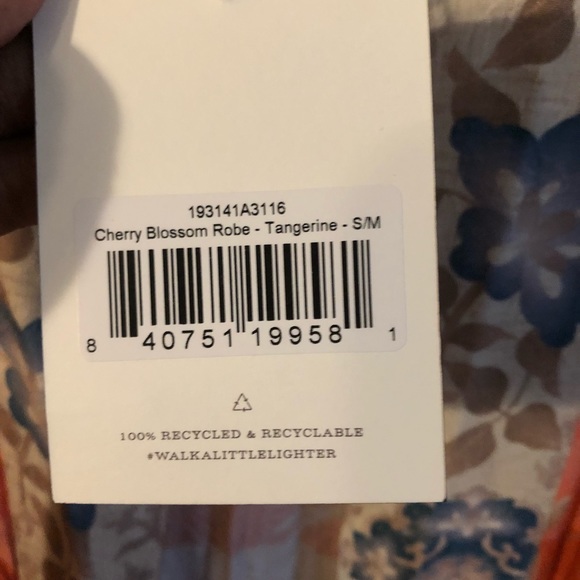 NWT Spell Cherry Blossom Kimono S no tie - Picture 2 of 5